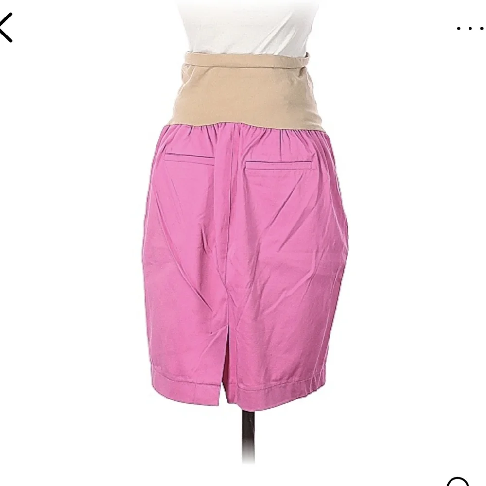 A PEA IN THE POD | Maternity Secret Fit Belly Mini Skirt, Barbie Bubblegum Pink - Picture 2 of 2